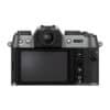 Fujifilm X-T50 Gehäuse in anthrazit grau, Rückansicht mit großem Display.